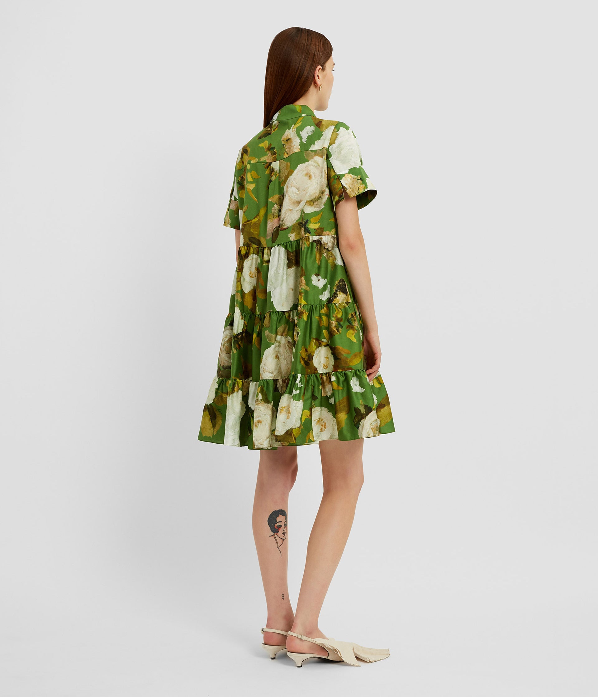 SHORT SLEEVE MINI SHIRT DRESS - 2