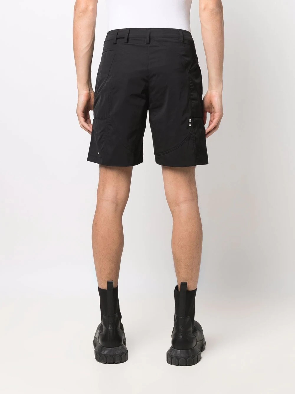 logo-lettered cargo shorts - 4