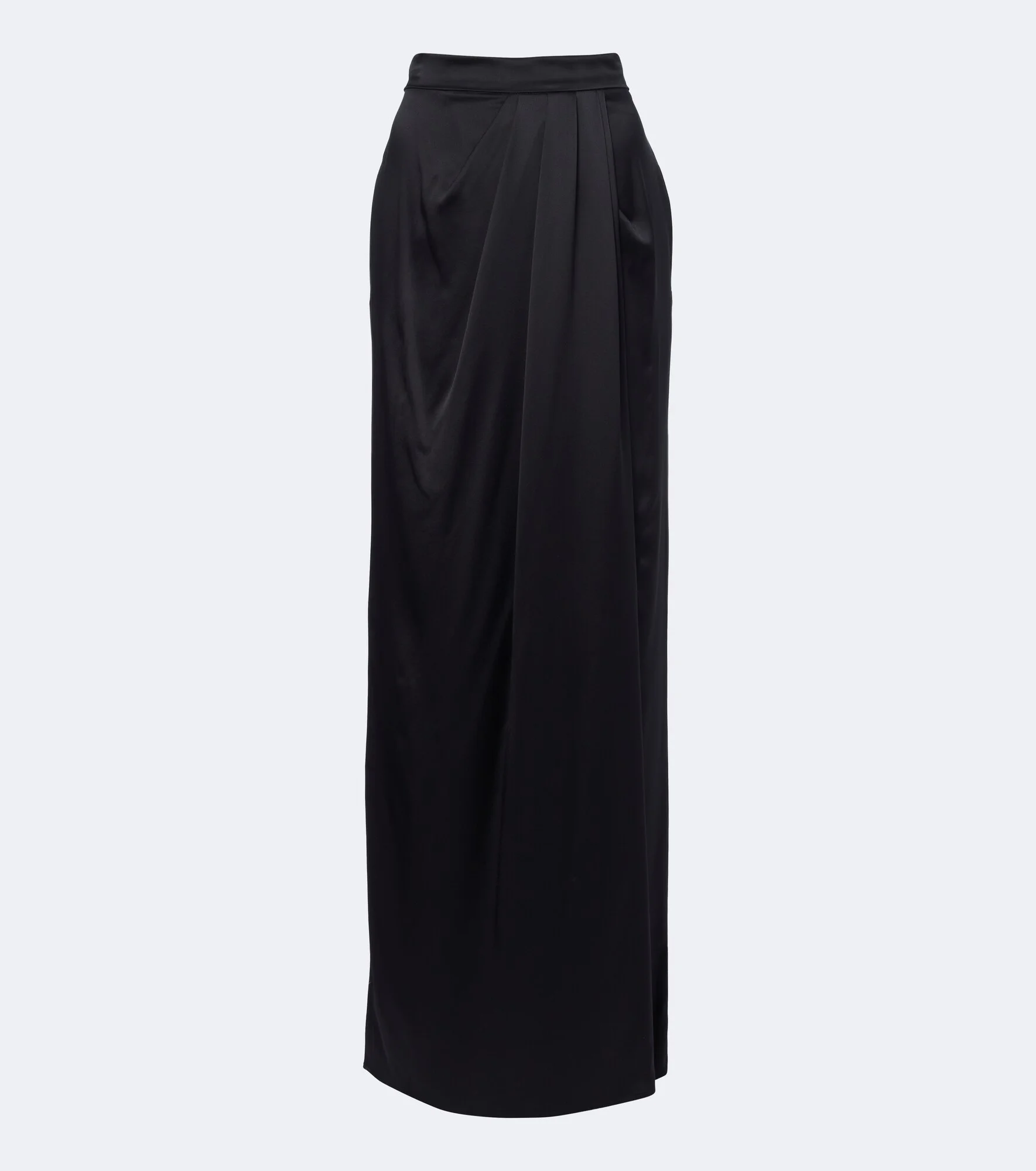 Draped silk maxi skirt - 1