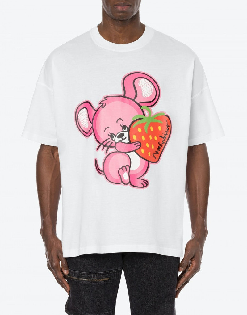 Moschino ILLUSTRATED ANIMALS ORGANIC JERSEY T-SHIRT outlook