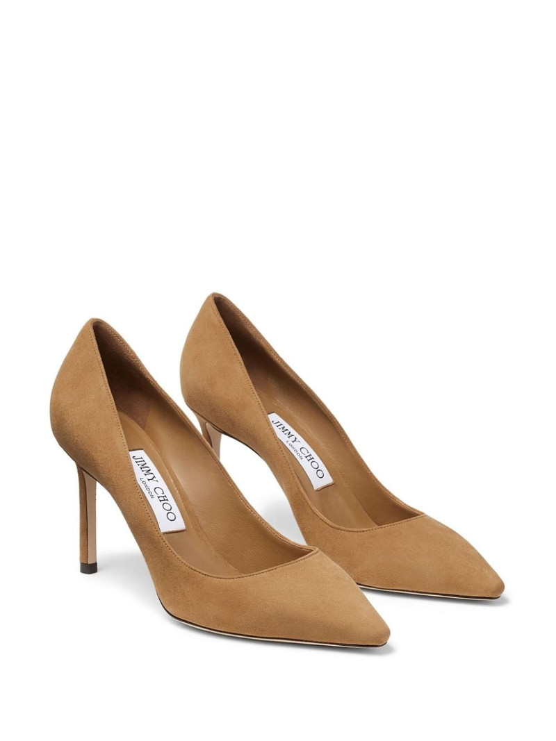 JIMMY CHOO Romy 85mm suede pumps outlook