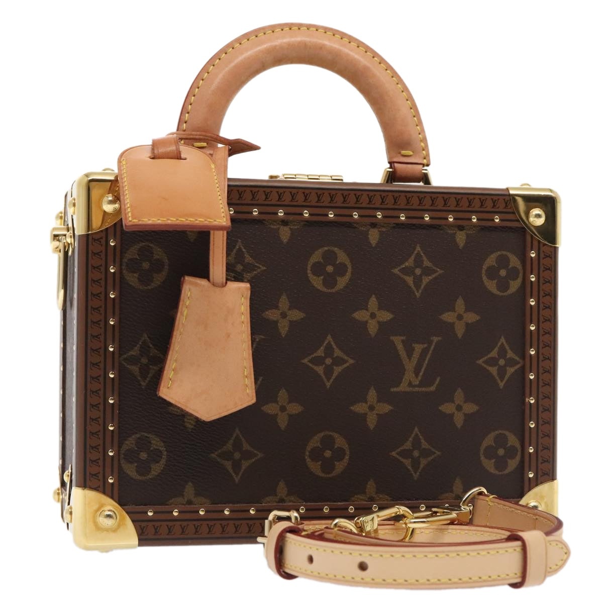 LOUIS VUITTON Monogram Petite Vallees Hand Bag M20468 - 1