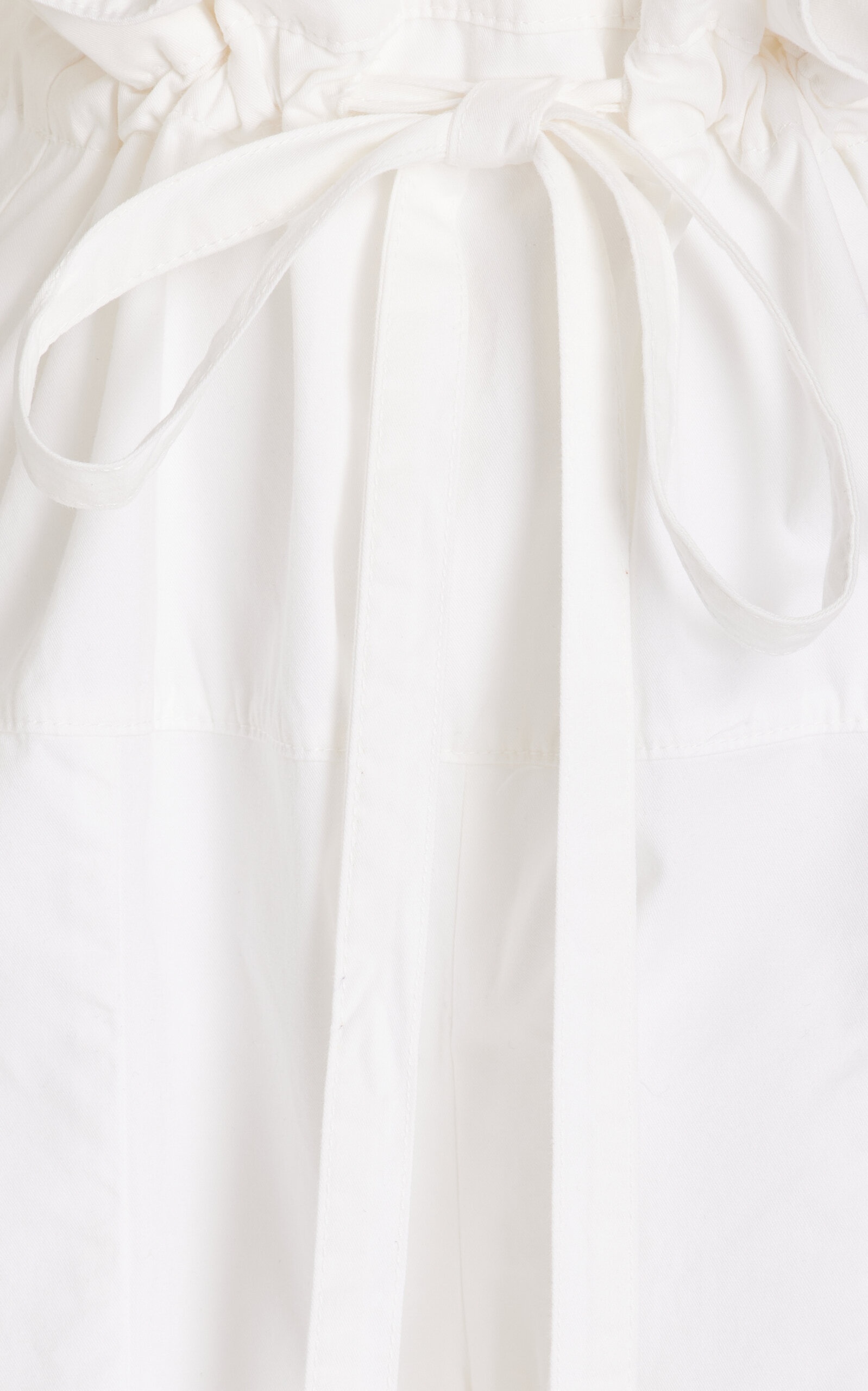 Fisherman Cotton Drawstring Pants white - 11