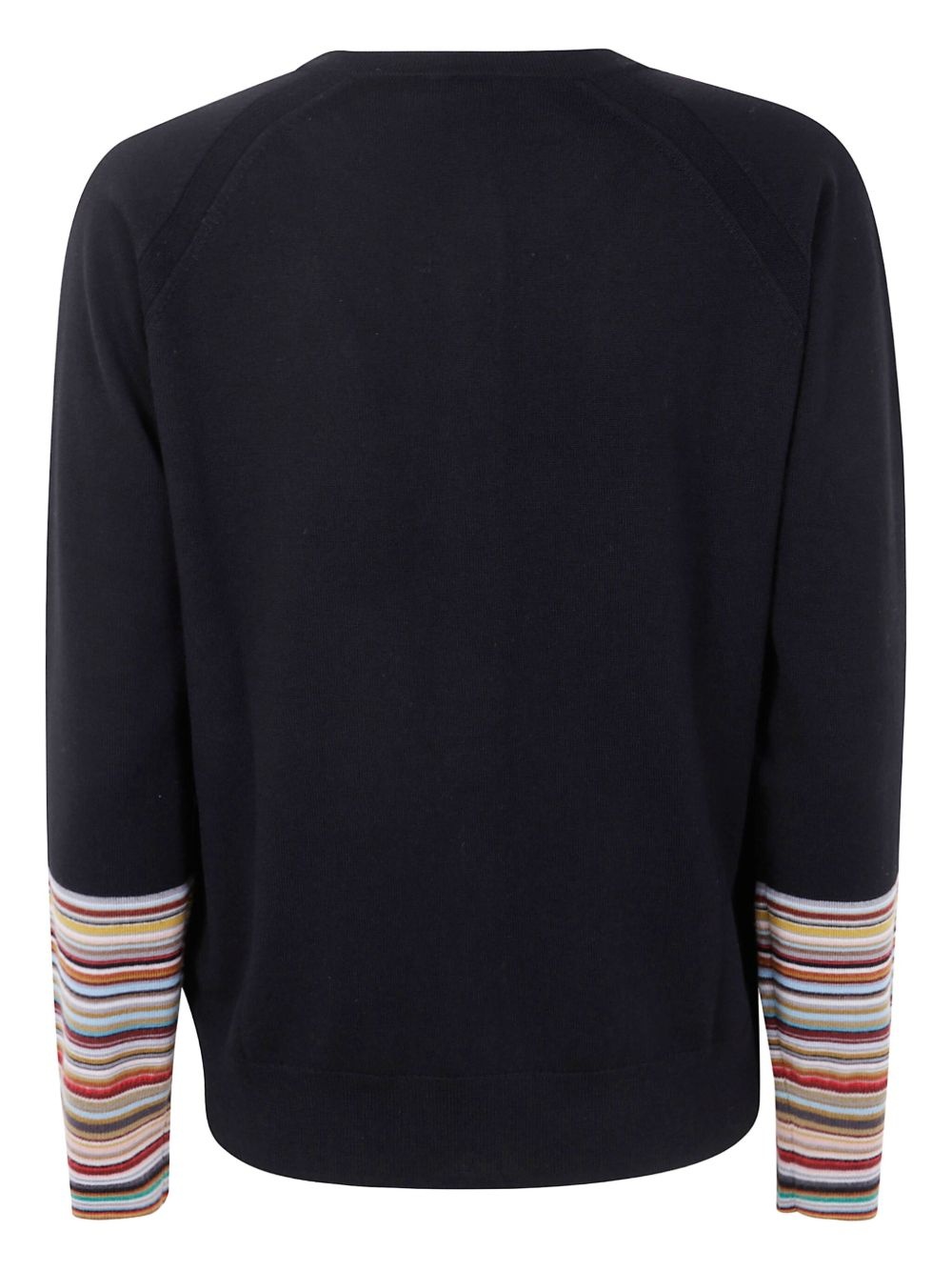 striped-cuff cardigan - 2