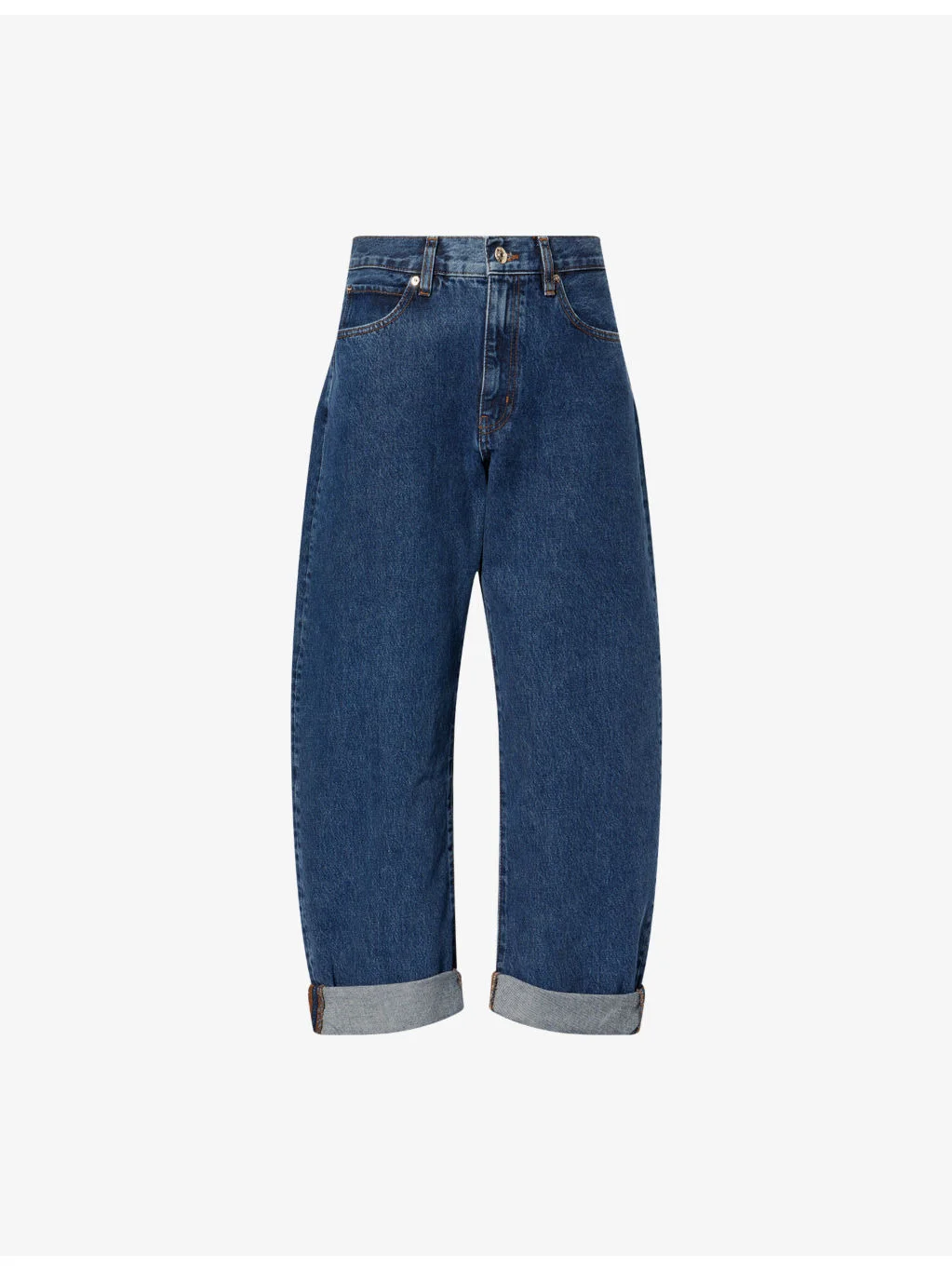 The Bubble Turn-Up Denim Jeans - 1