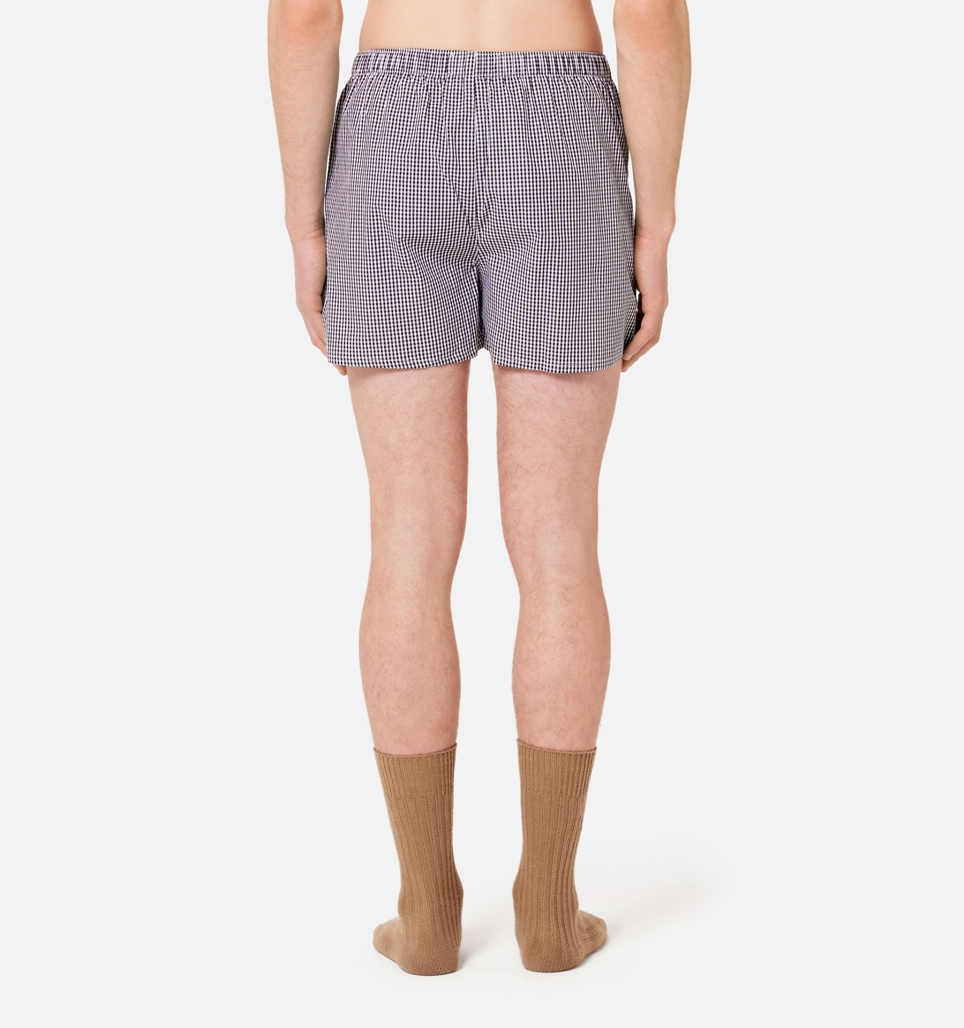 grid check pattern boxer shorts - 5