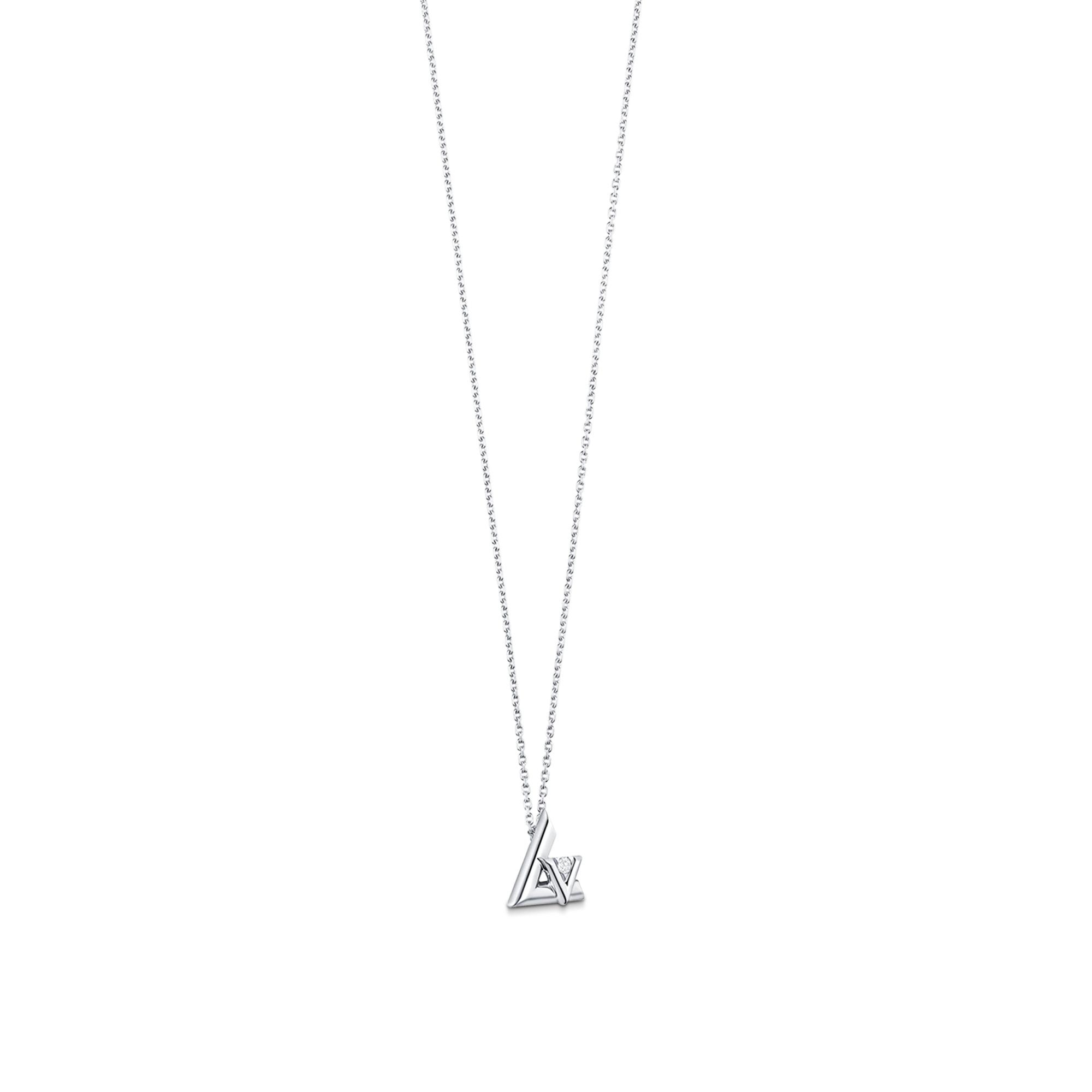 LV Volt One Small Pendant, White Gold And Diamond - 3