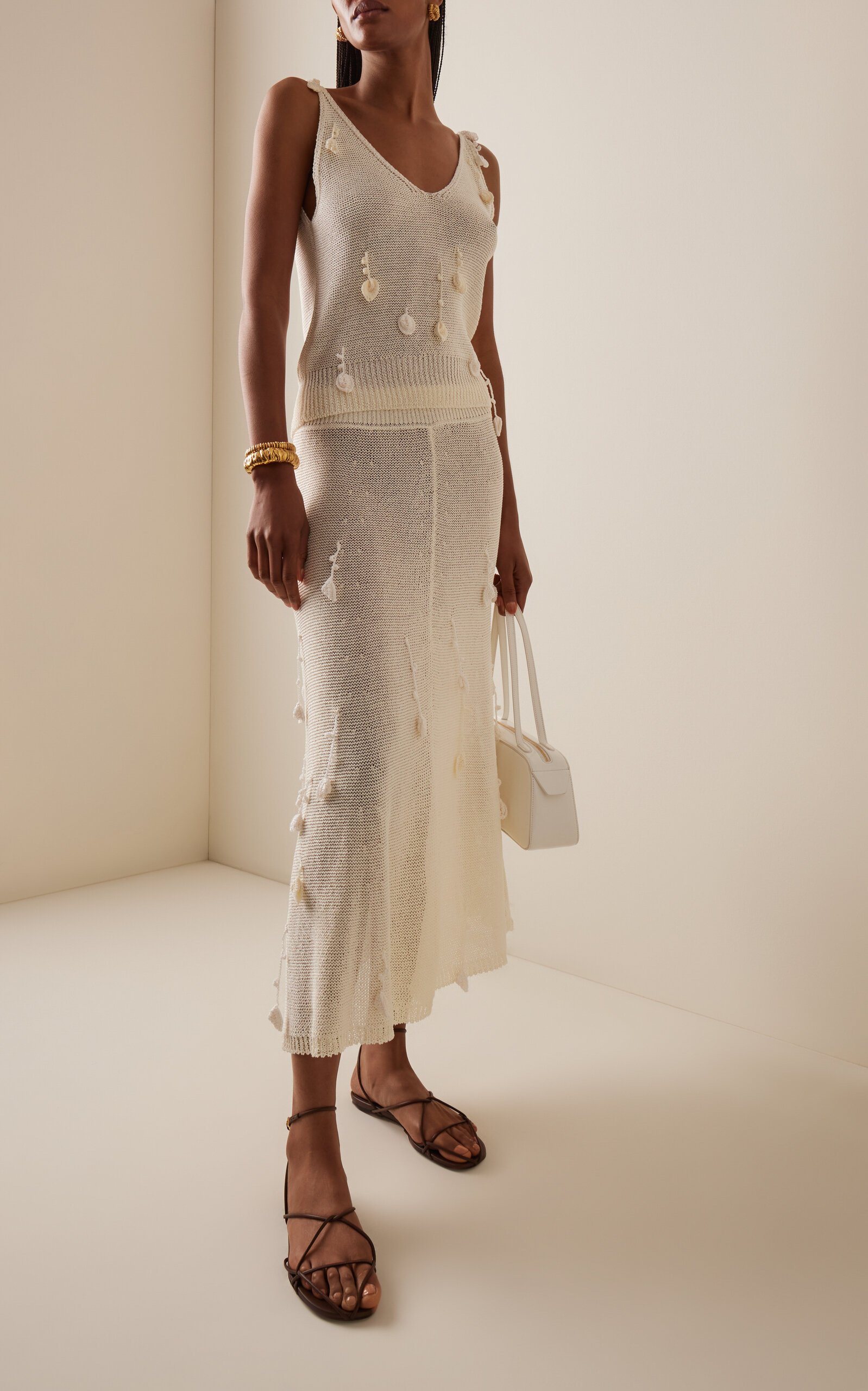Elvira Midi Skirt ivory - 2
