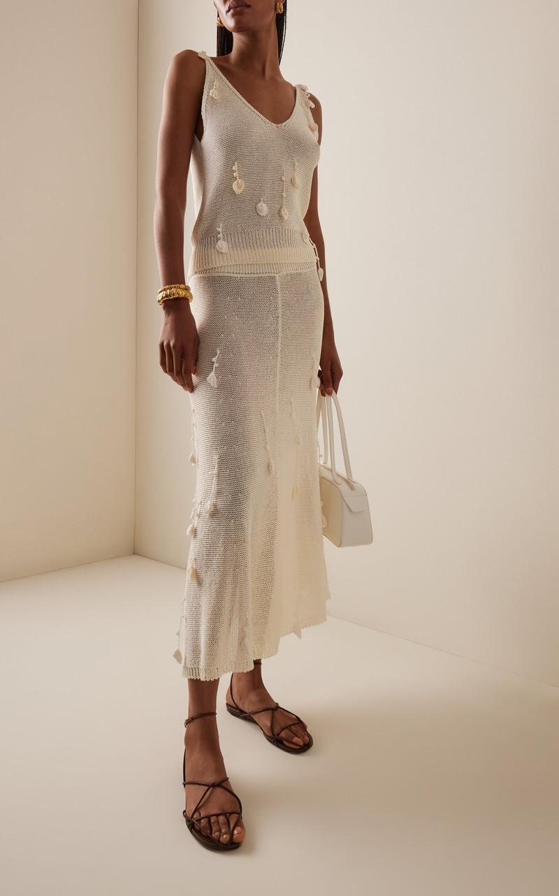 ANNA OCTOBER Elvira Midi Skirt ivory outlook