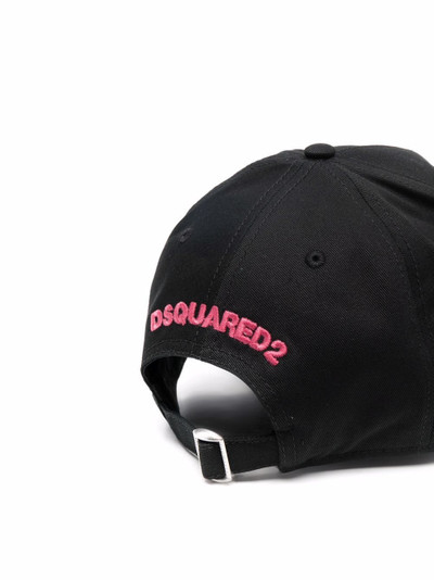 DSQUARED2 slogan embroidered cap outlook