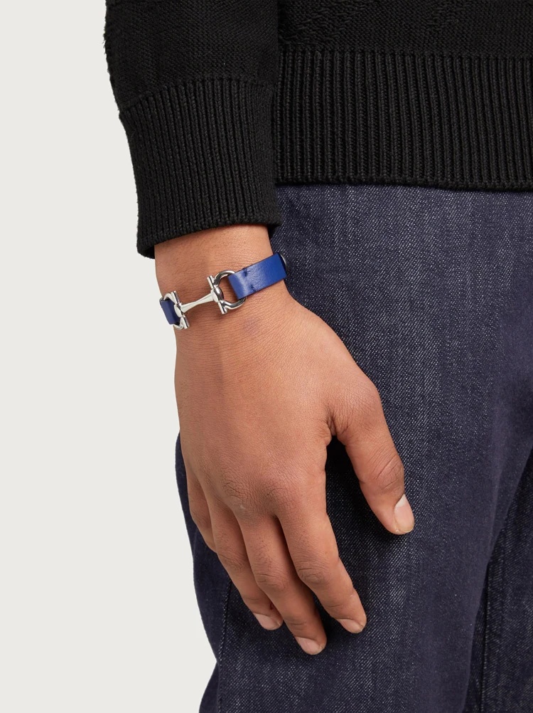 LEATHER HORSE BIT BRACELET - 2