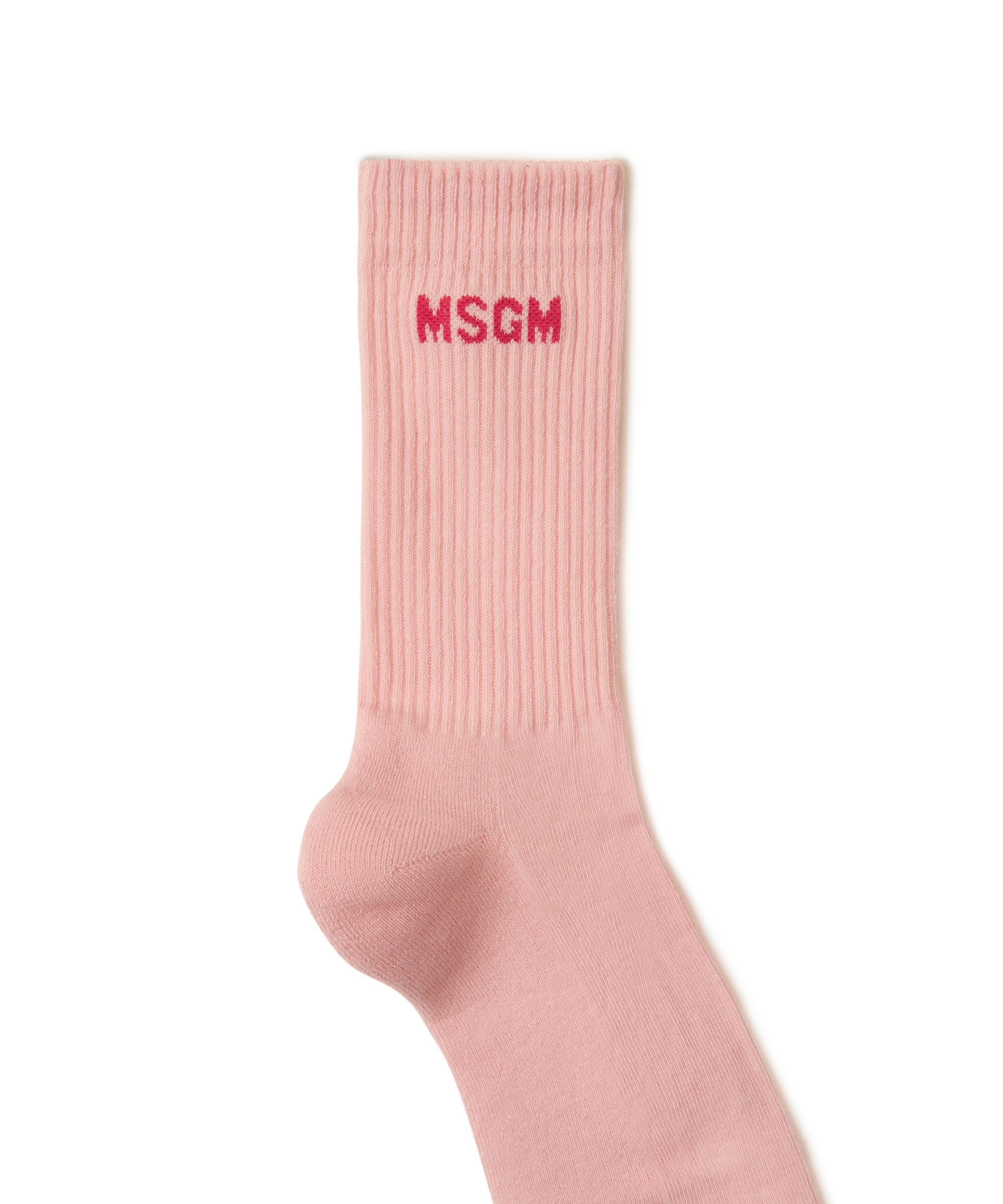 Solid color cotton socks with MSGM logo - 2