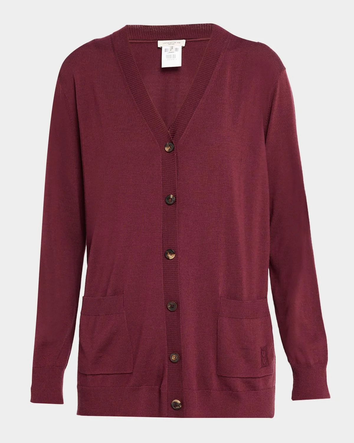 Button-Front Merino Wool Cardigan - 1
