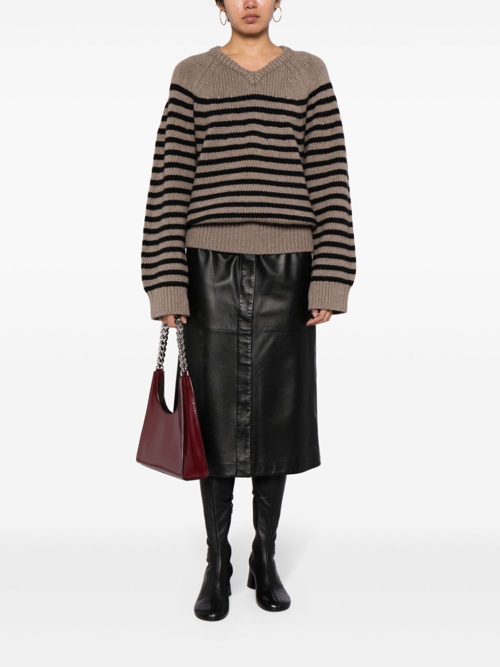 Nalani striped cashmere jumper - 2