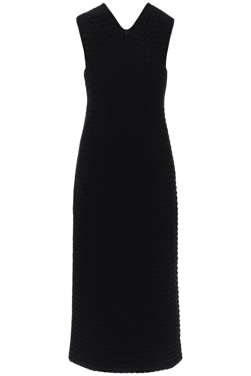 Jil Sander MIDI DRESS IN OPENWORK KNIT - 1