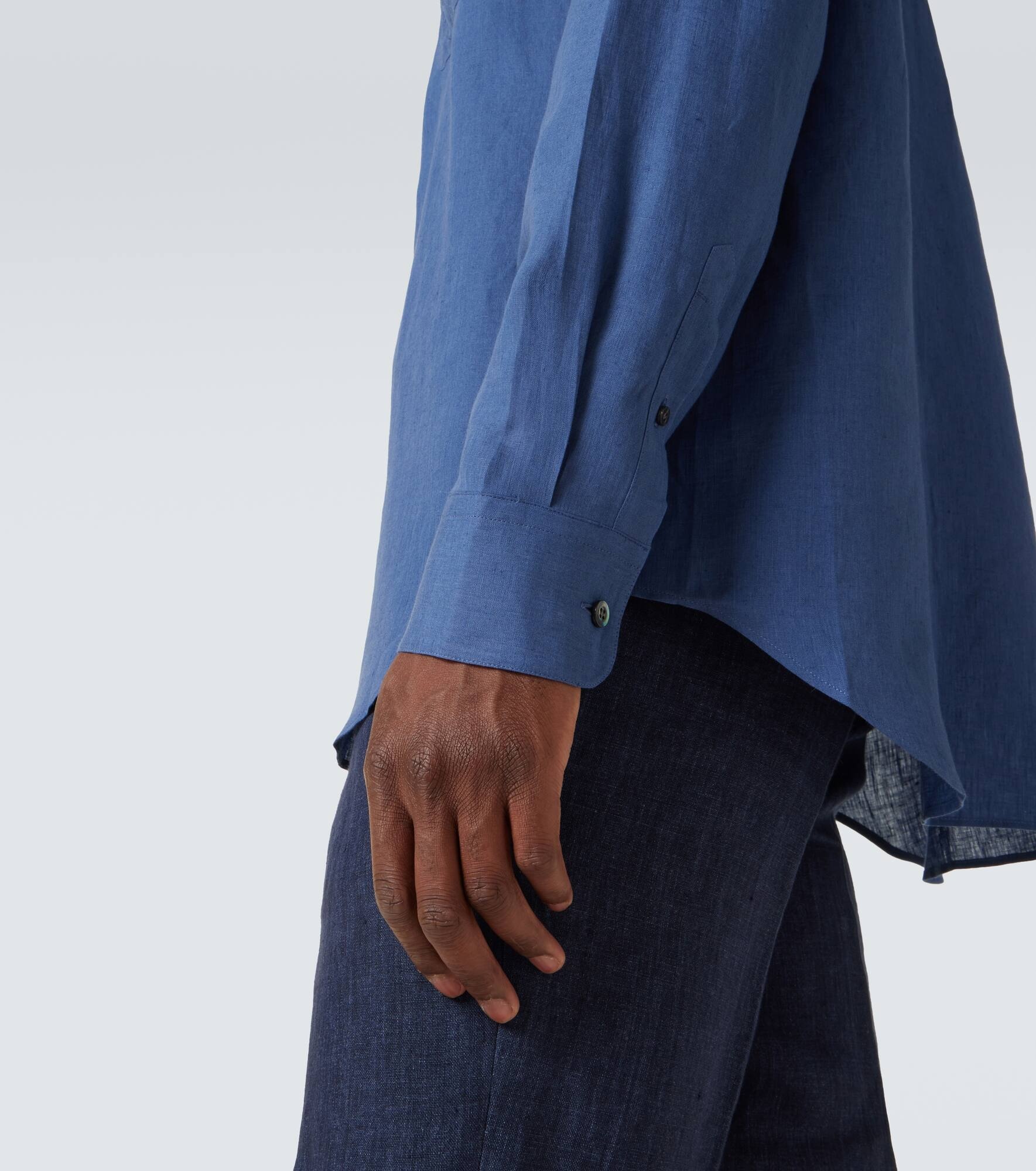 Scritto linen shirt - 7