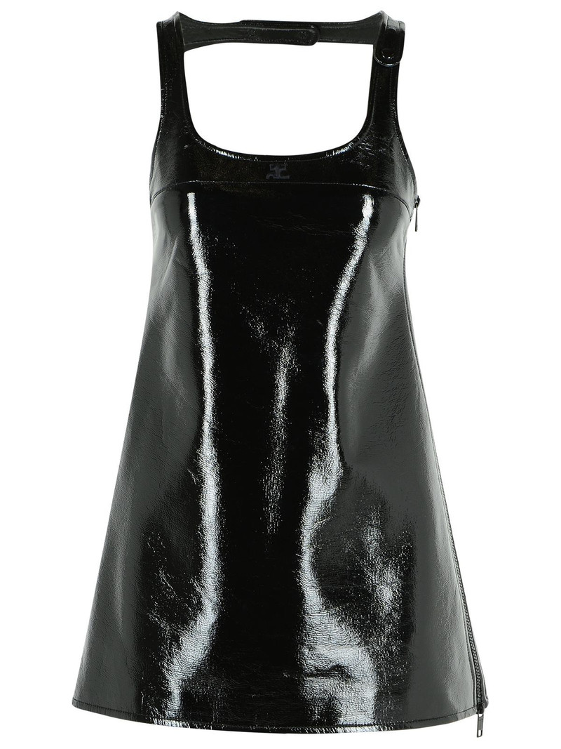 Courreges 'Reedition' Dress In Black Cotton Blend Women - 1