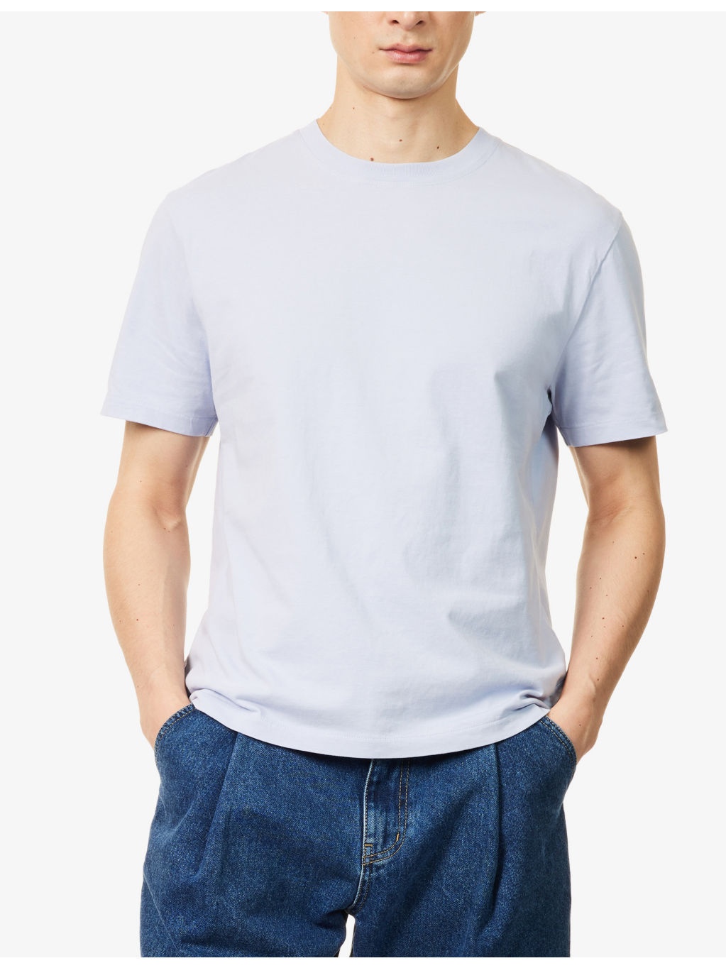 Regular-Fit Crewneck Cotton T-Shirt - 3