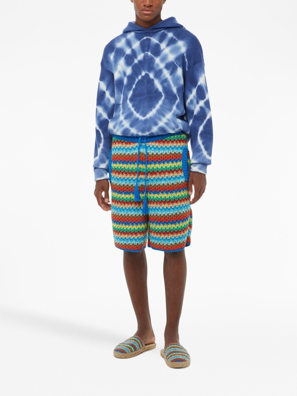 Over The Rainbow crochet-knit shorts - 2