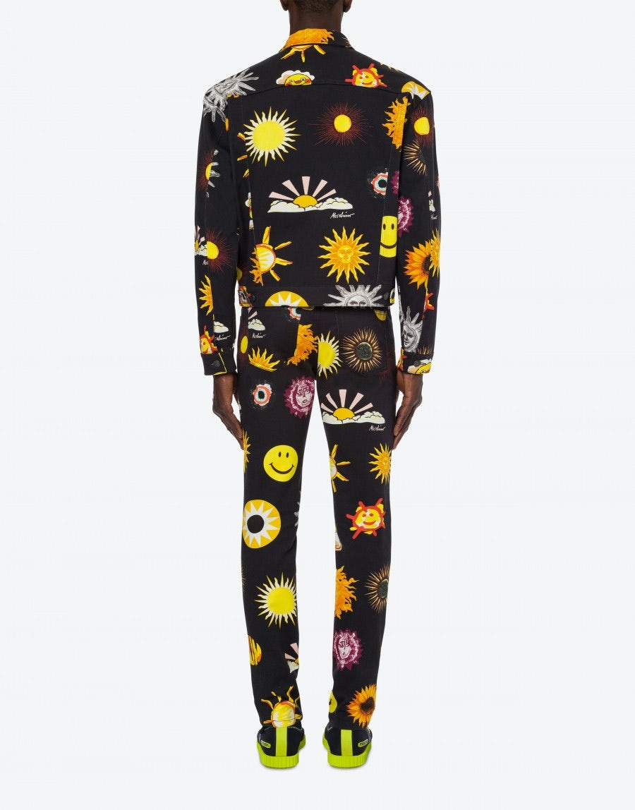 STRETCH GABARDINE ALLOVER SUN SMILEY® PRINT JACKET - 3