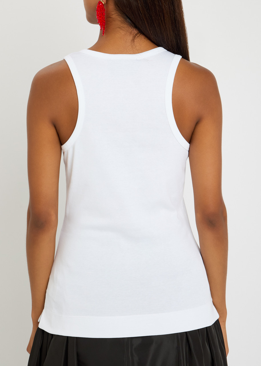 Simone Rocha Pearl Chain Sculpt Cotton Tank - 3