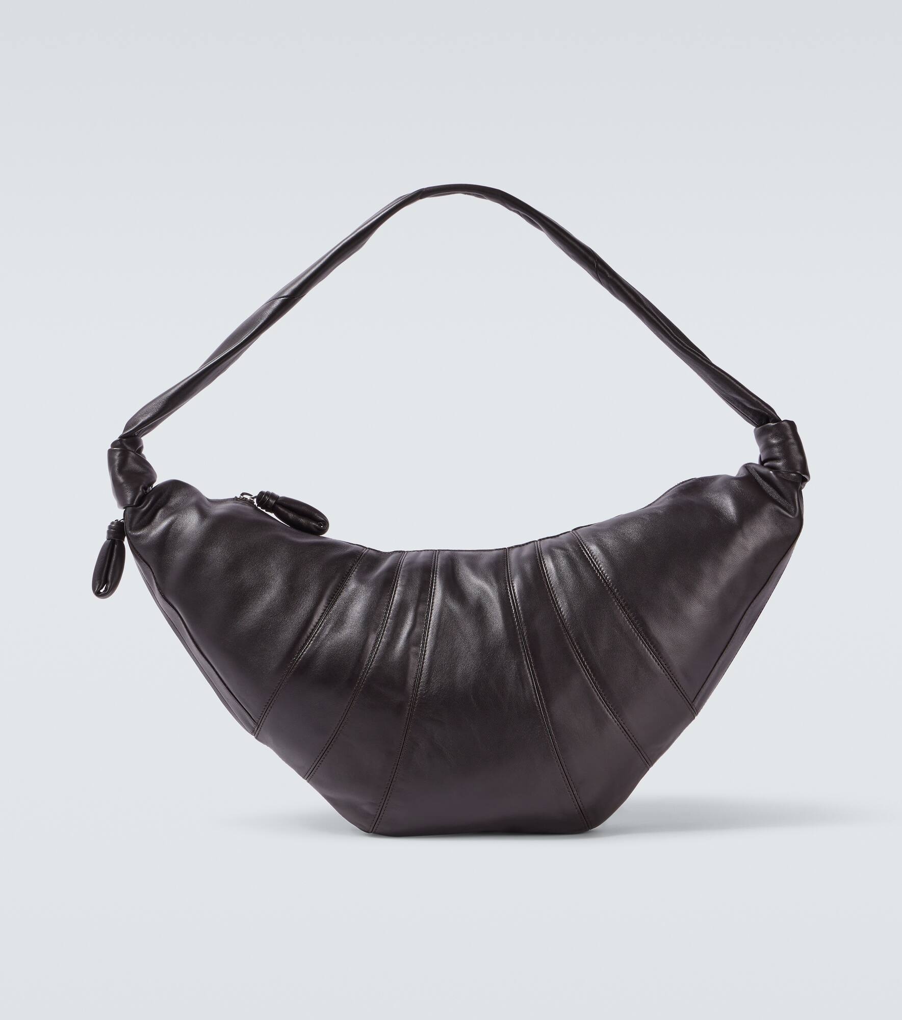 Croissant Large leather shoulder bag - 1