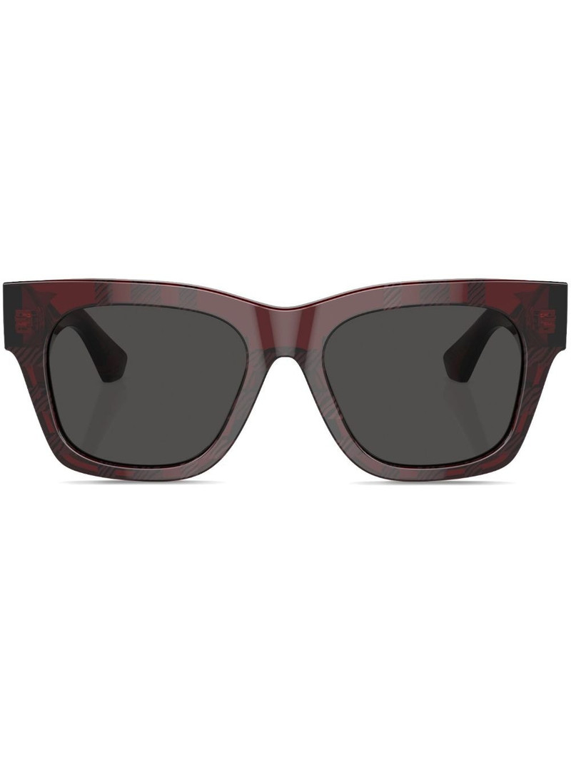 checkered wayfarer-frame sunglasses 1