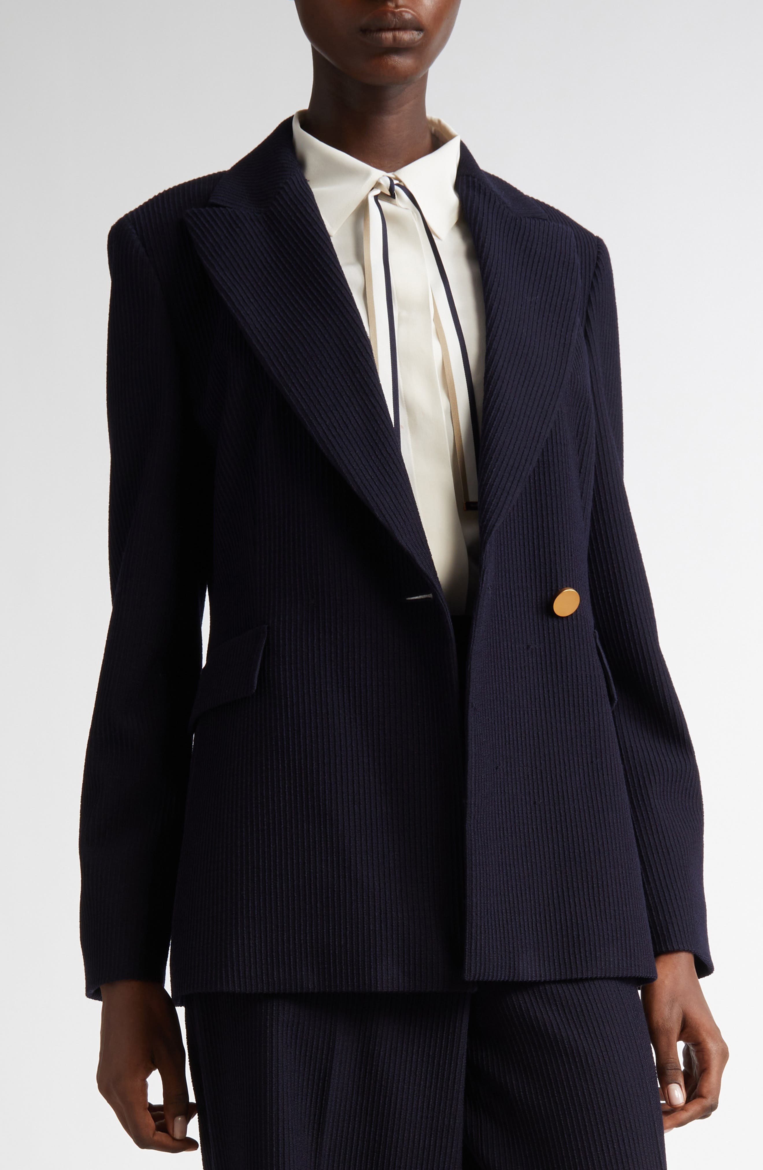 Max Mara Pagano Wool Blend Jacket in Ultramarine at Nordstrom - 5