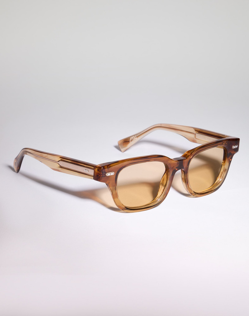 Brunello Cucinelli Miles acetate and 18k gold-plated frame outlook