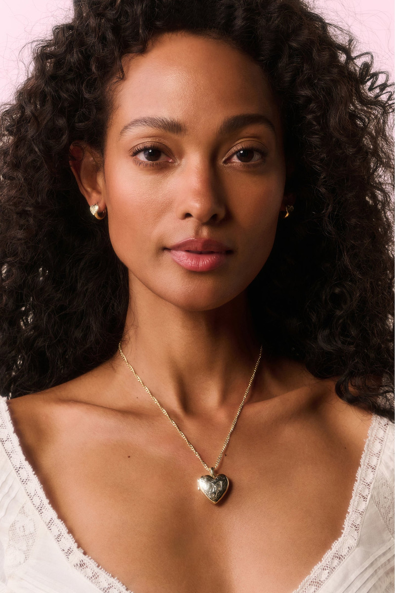 LoveShackFancy Kendra Scott x LoveShackFancy Heart Gold Locket Necklace outlook