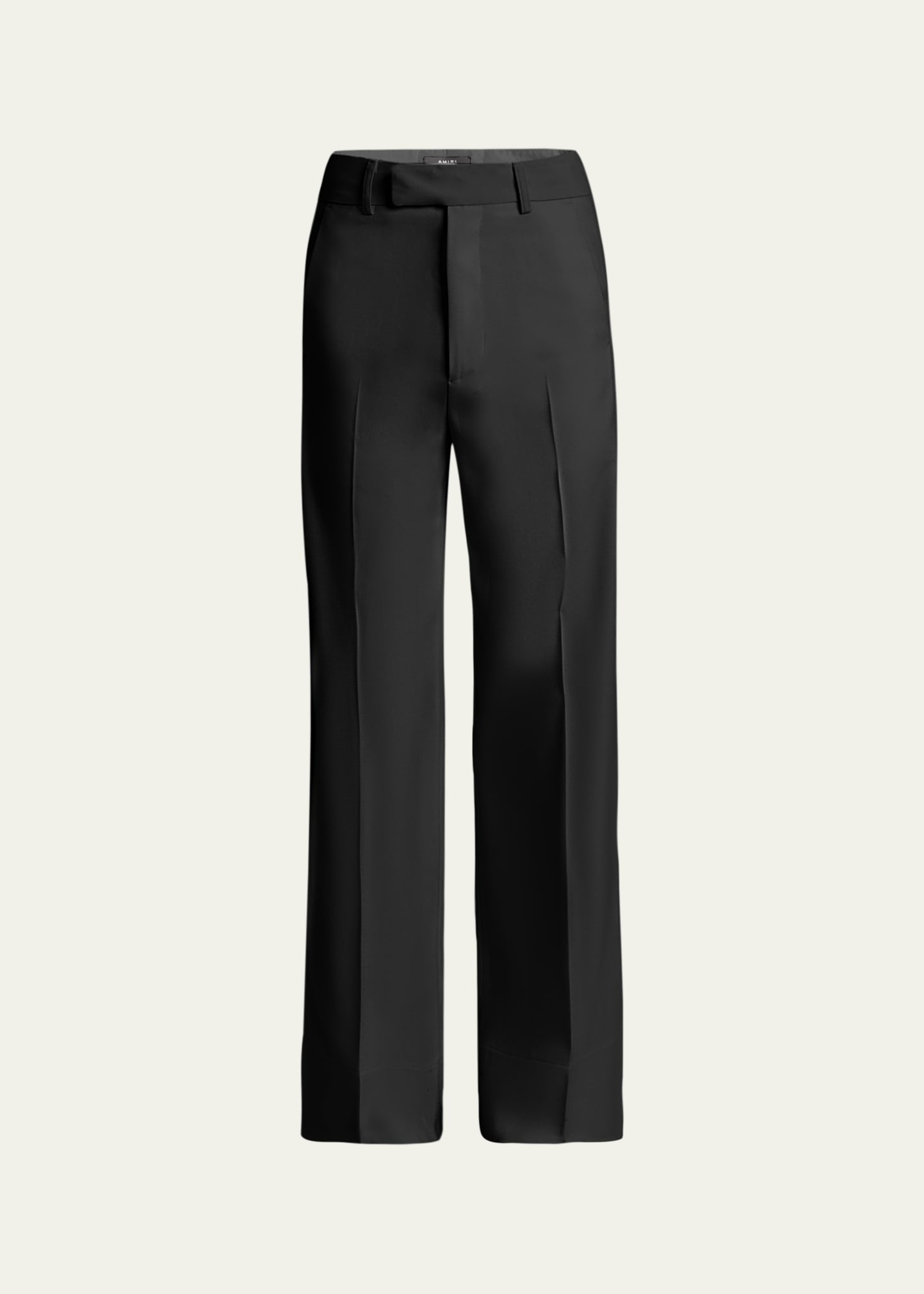 Men's Creased Wool Flare Pants - 1