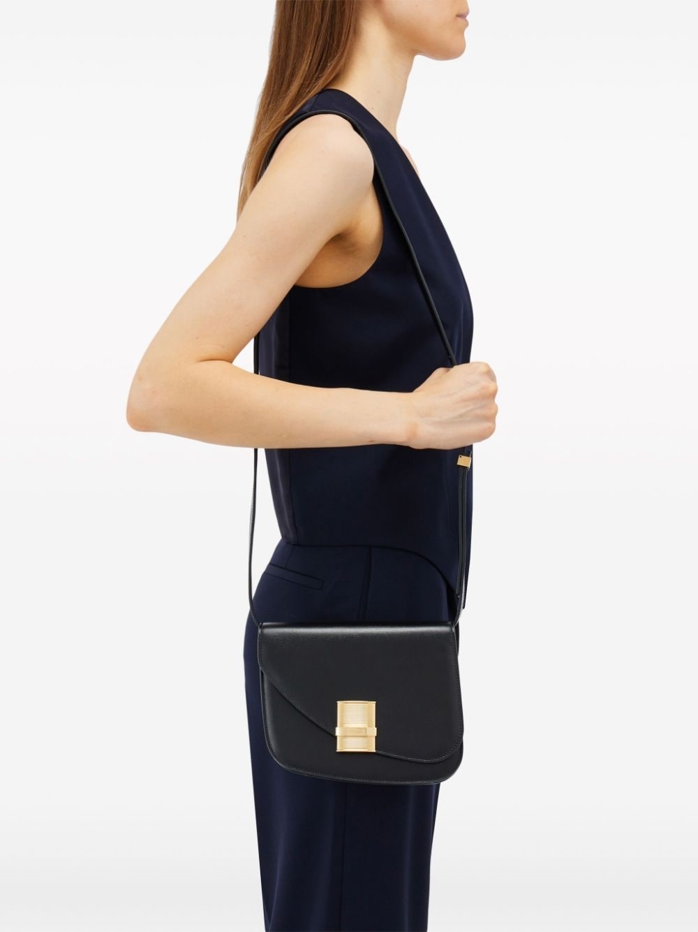 small Asymmetric leather crossbody bag - 2