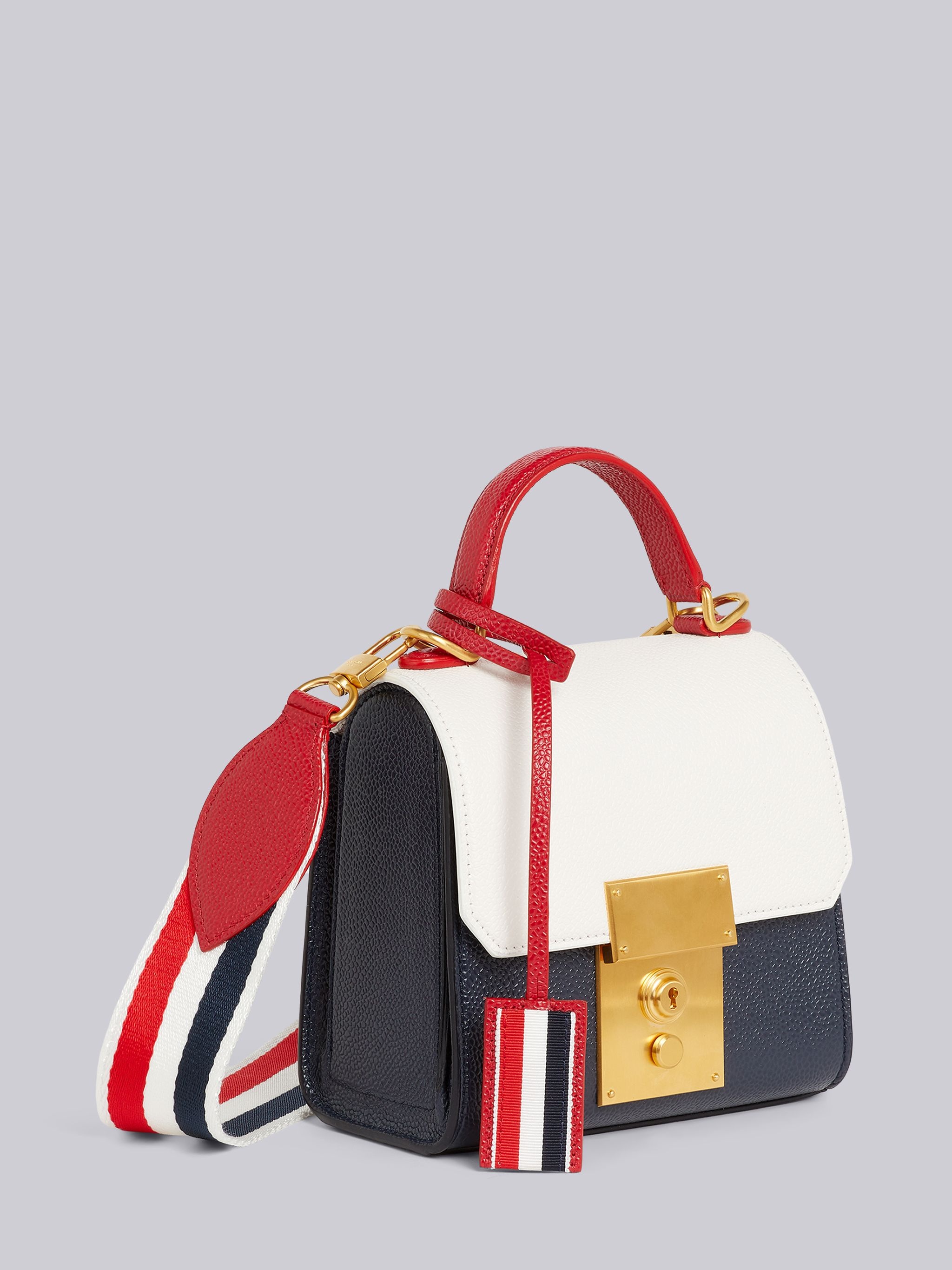 Multi-Color Pebbled Calfskin Mrs. Thom Mini Flap Crossbody Bag - 3