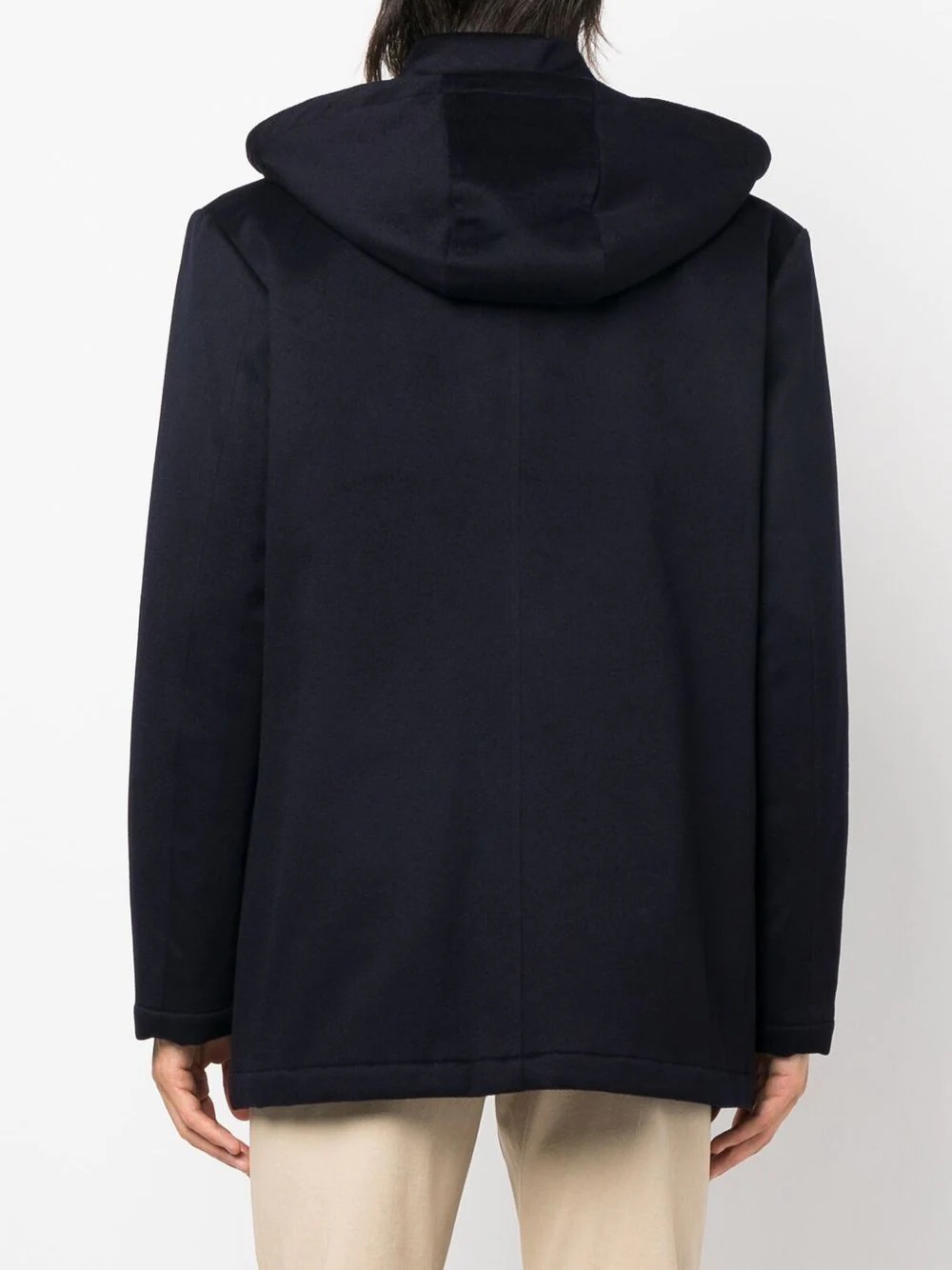 hooded cashmere coat - 4