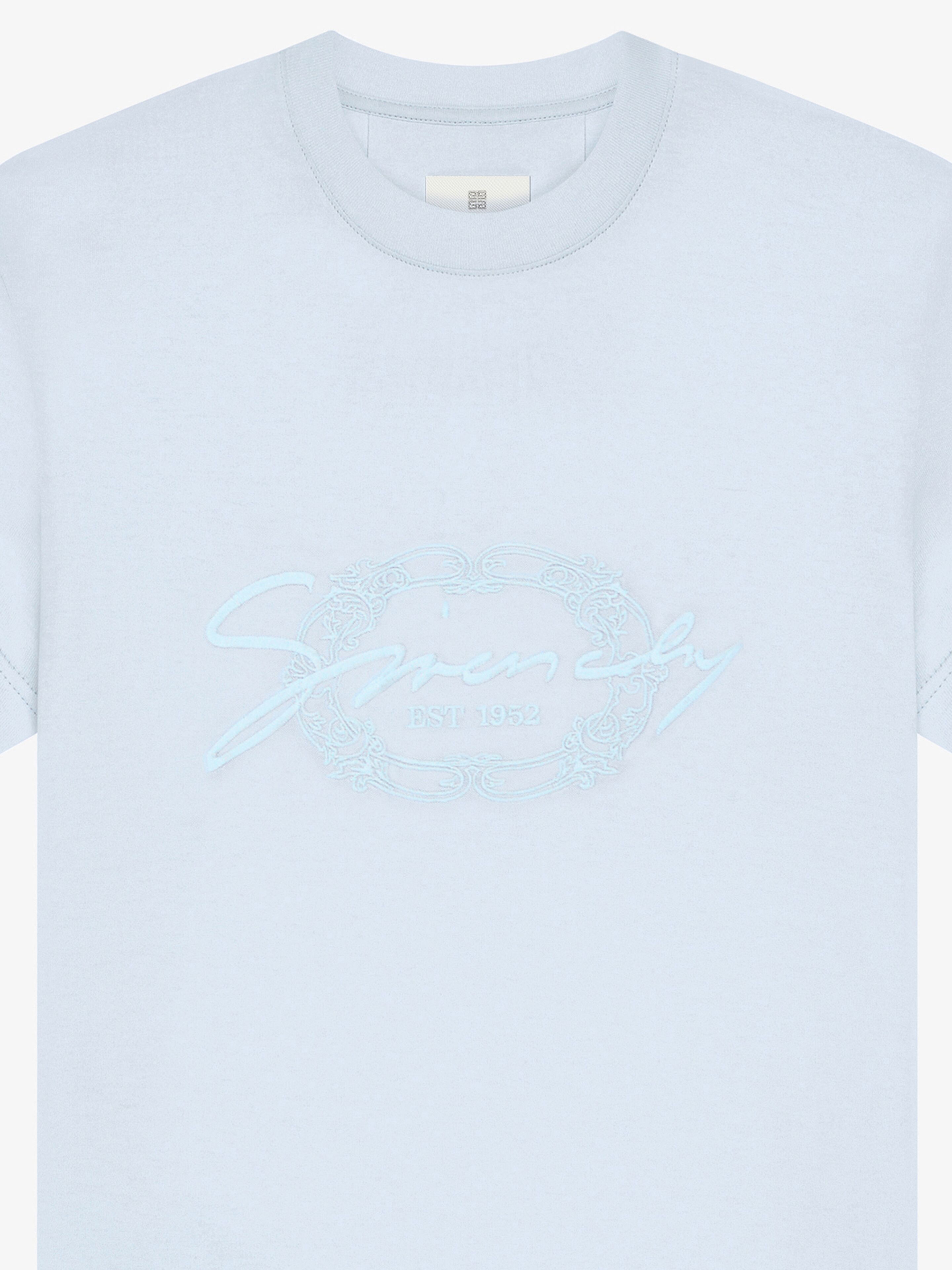 SLIM FIT T-SHIRT IN COTTON WITH GIVENCHY MEDALLION - 2