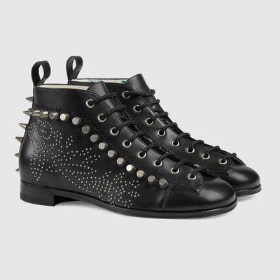 GUCCI Ankle boot with brogue details outlook