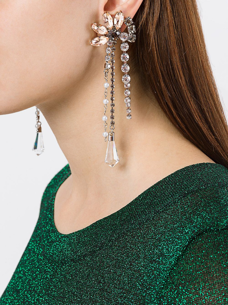 MSGM drop chain earrings outlook