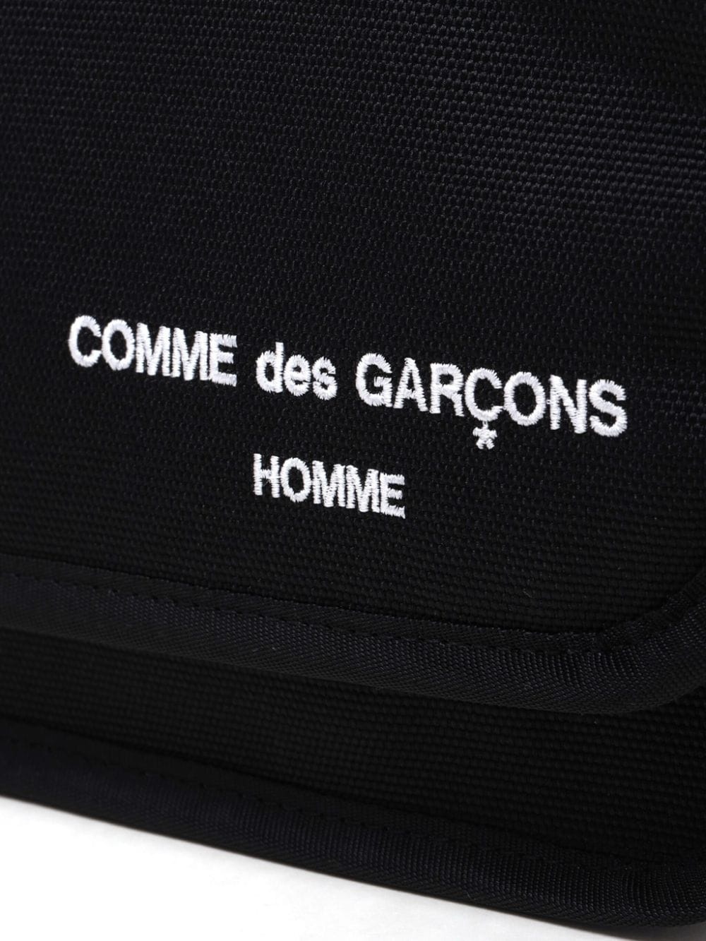 logo-embroidered messenger bag - 4