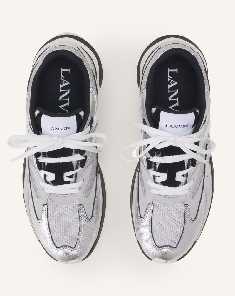 JLA SNEAKERS IN CRINKLED METALLIC LEATHER 4