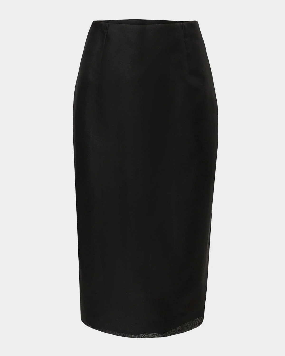 Silk Knee Length Skirt - 1