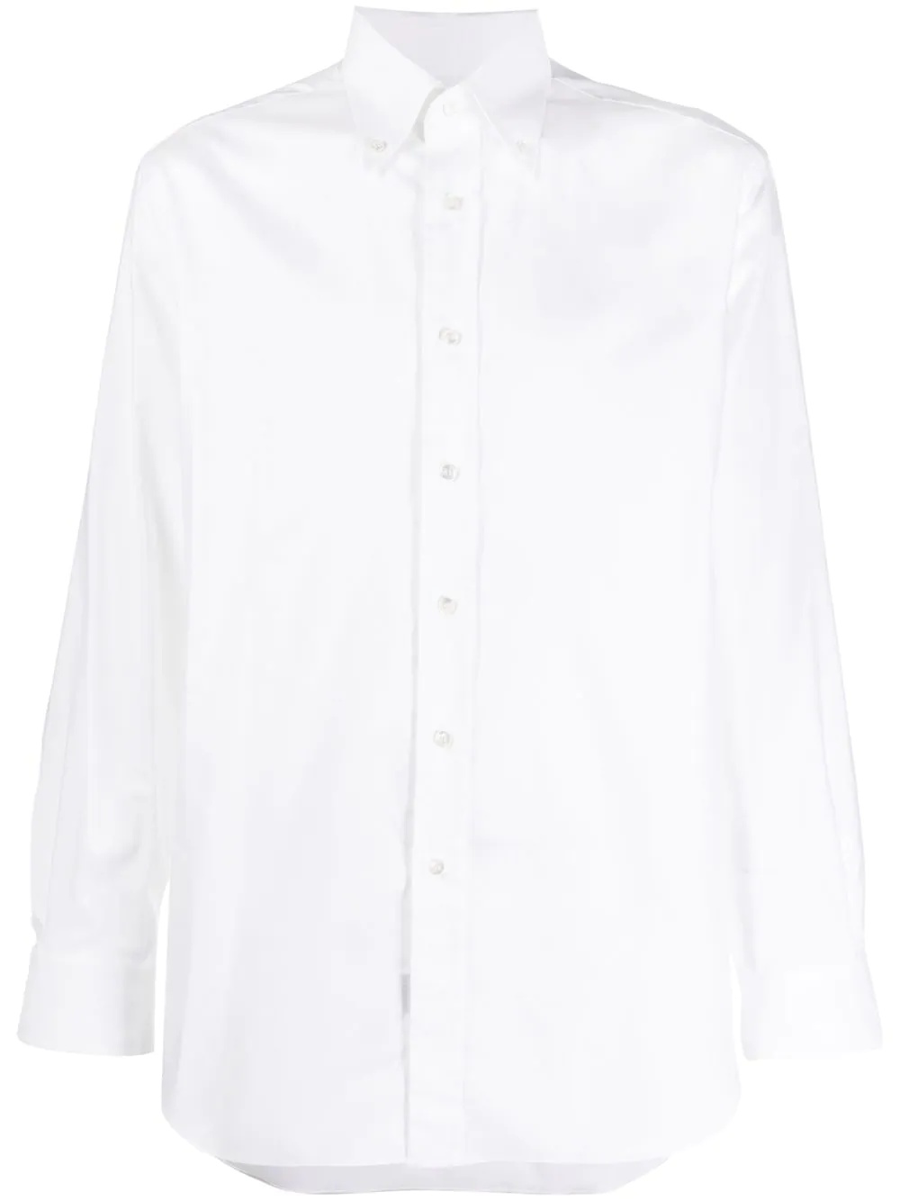 point-collar cotton shirt - 1