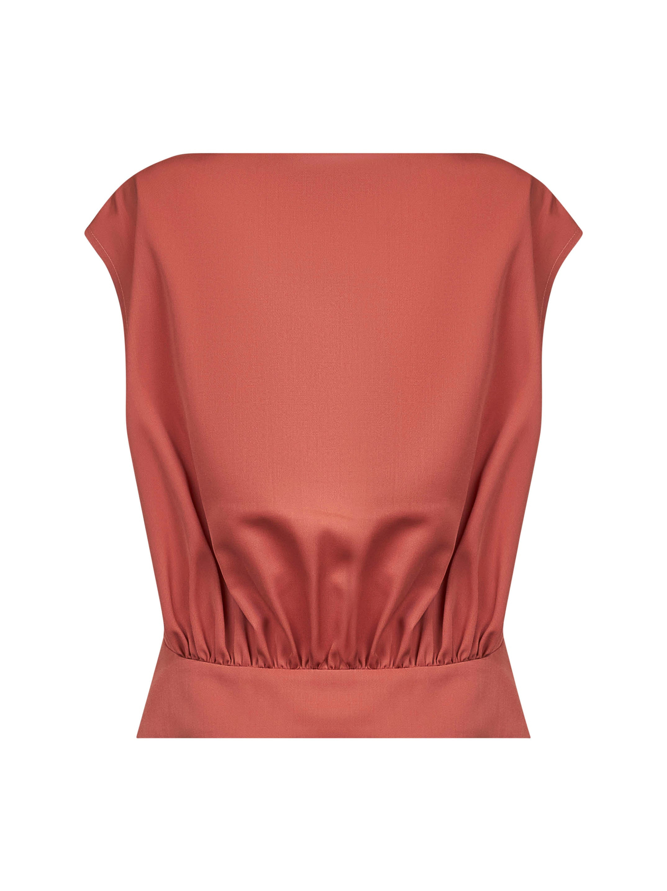 Marni Women Pink Tropical Wool Sleeveless Top - 2