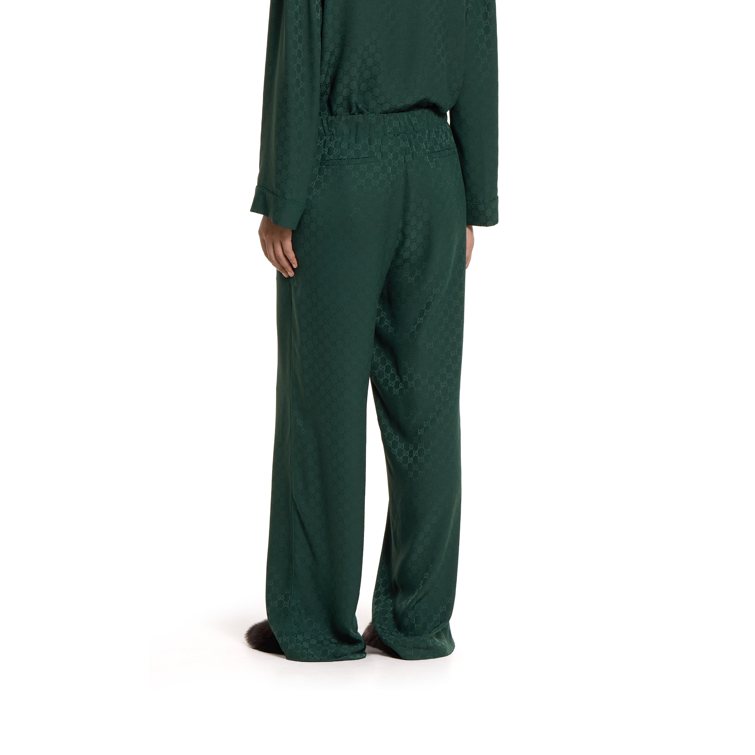 GG silk jacquard jogging pant - 4