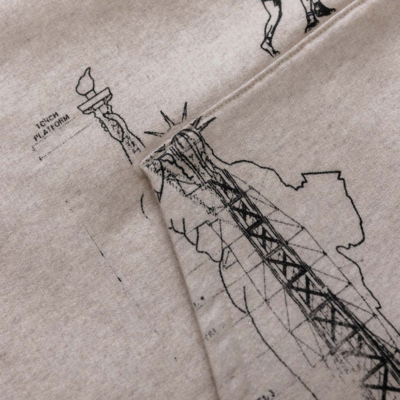 NY Sketch Oat Marl Hoodie 6