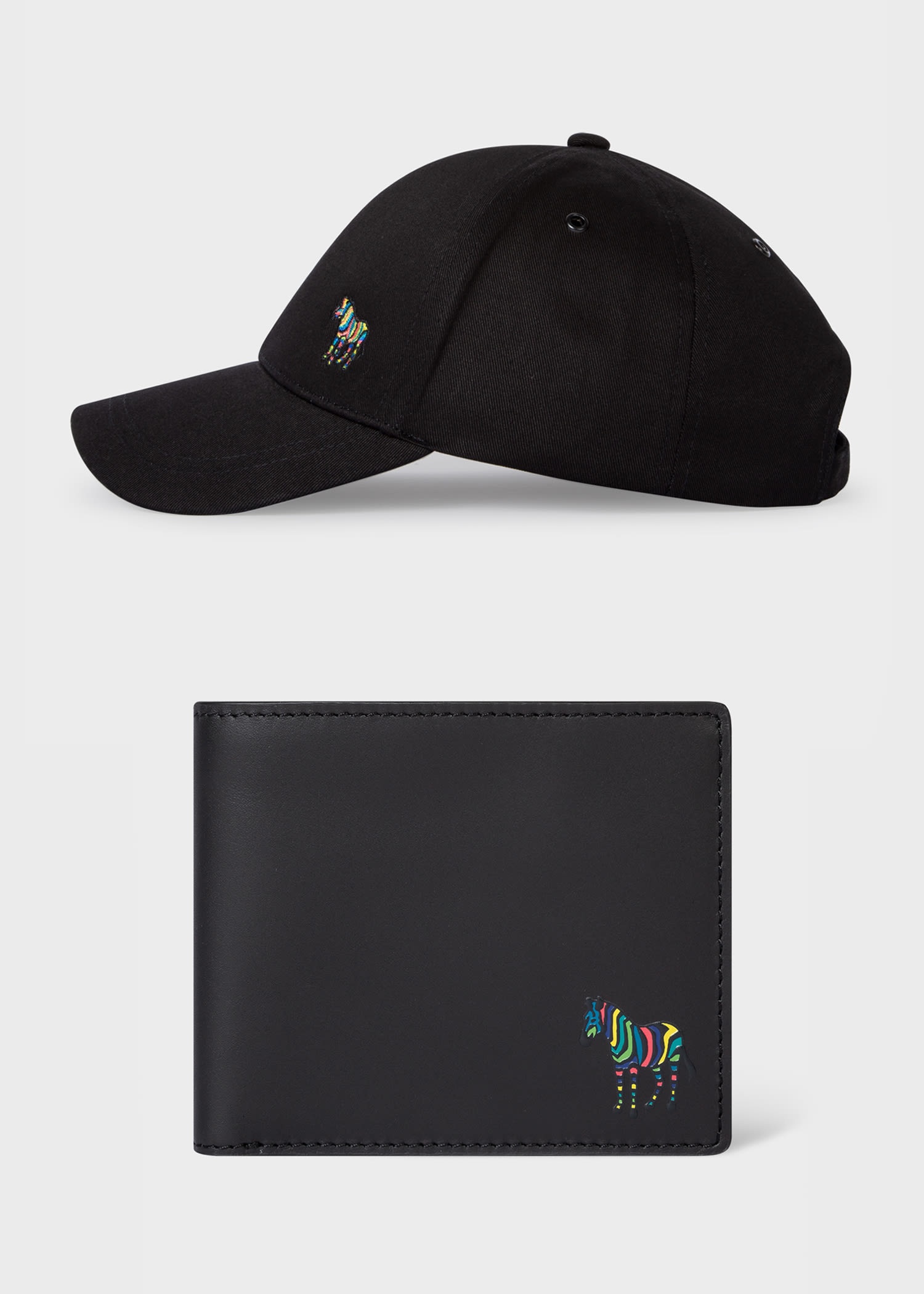 'Zebra' Cap & Leather Wallet Gift Set - 1