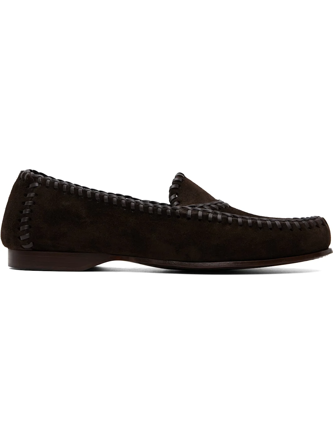 Brown Sastre Suede Loafers - 1