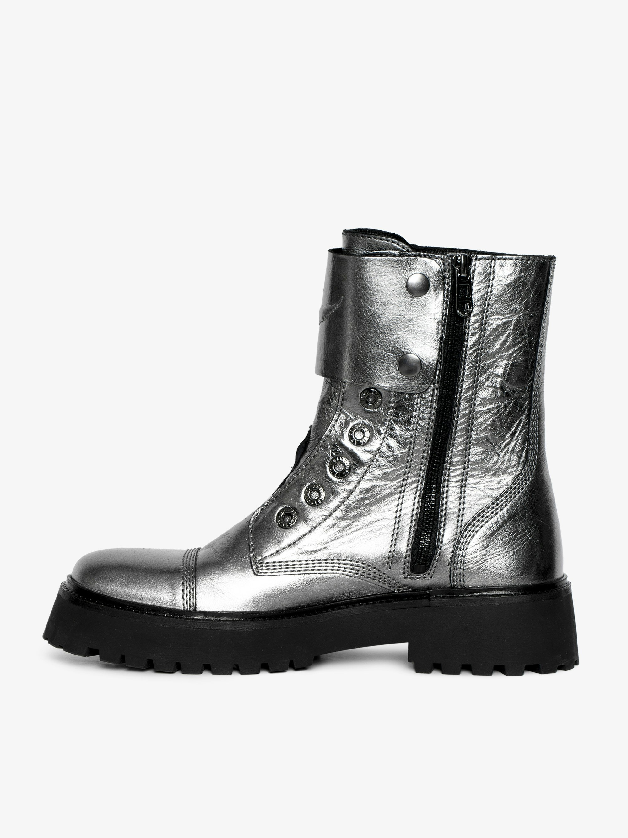 Joe Fast Vintage Metal Ankle Boots - 4