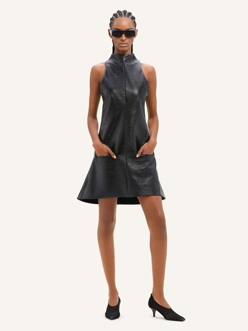 courrèges SLEEVELESS VINYL A-LINE DRESS outlook