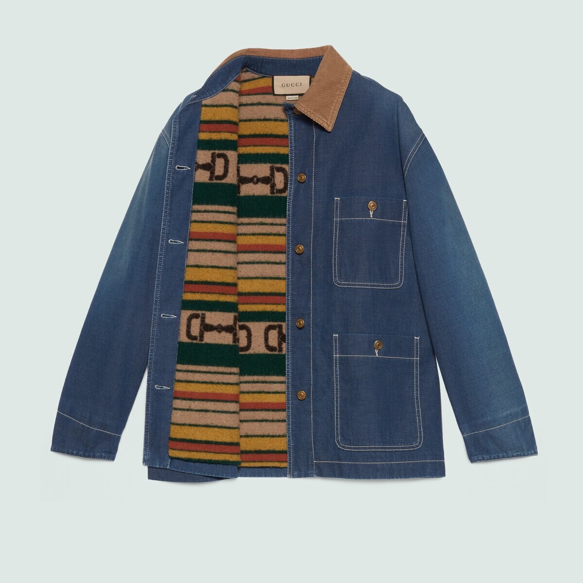 Denim longline jacket - 8
