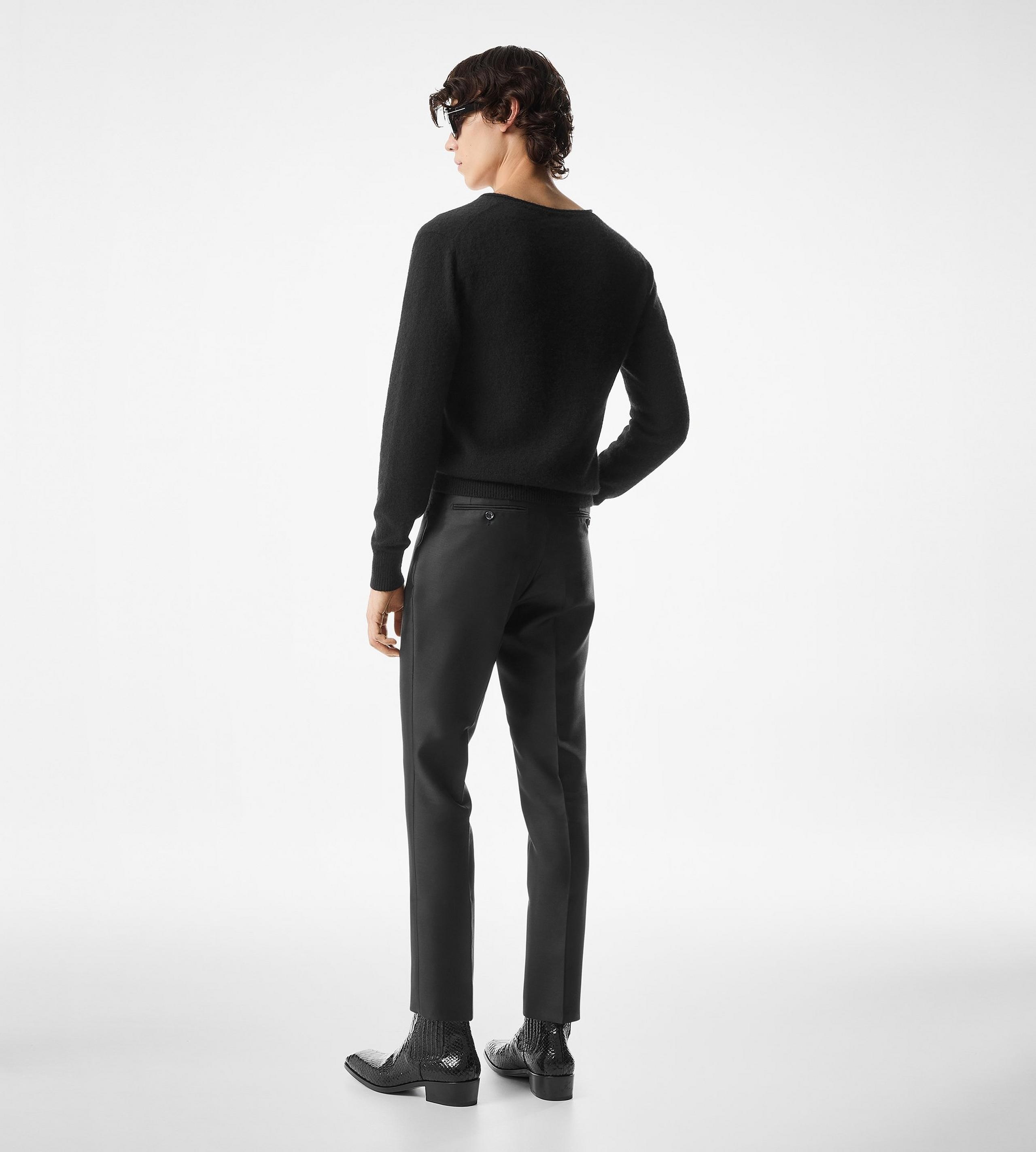 MOHAIR SILK TWILL DYLLAN TROUSER - 3